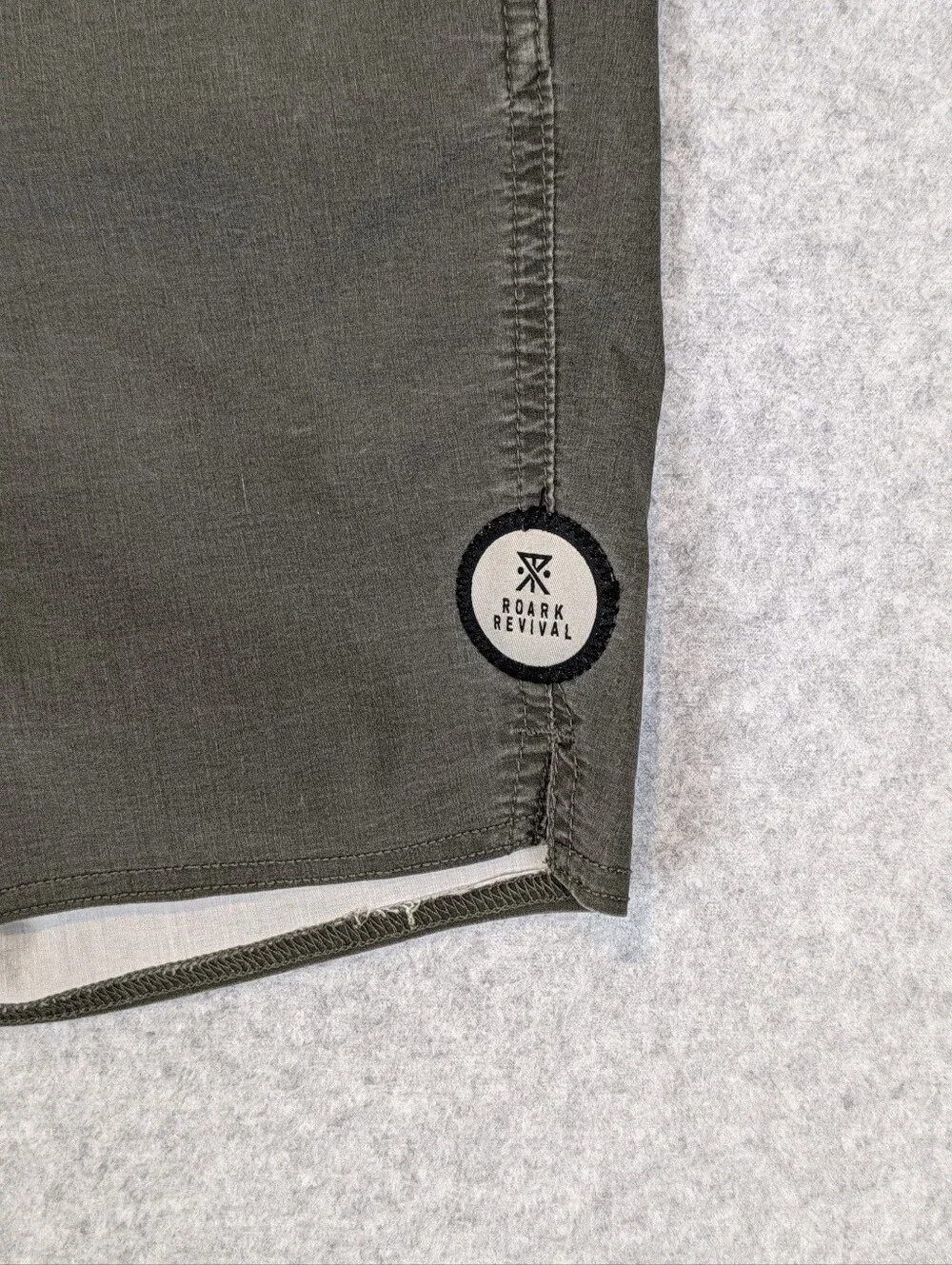 Roark Revival Well Worn Board Shorts Men's 32 Green Hybrid Hiking